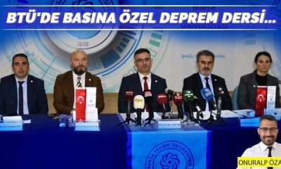 BTÜ'de basına özel deprem dersi...