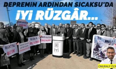 Depremin ardından Sıcaksu'da İYİ rüzgâr...
