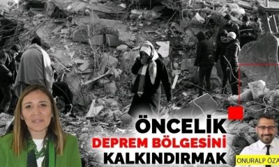 Öncelik deprem bölgesini kalkındırmak